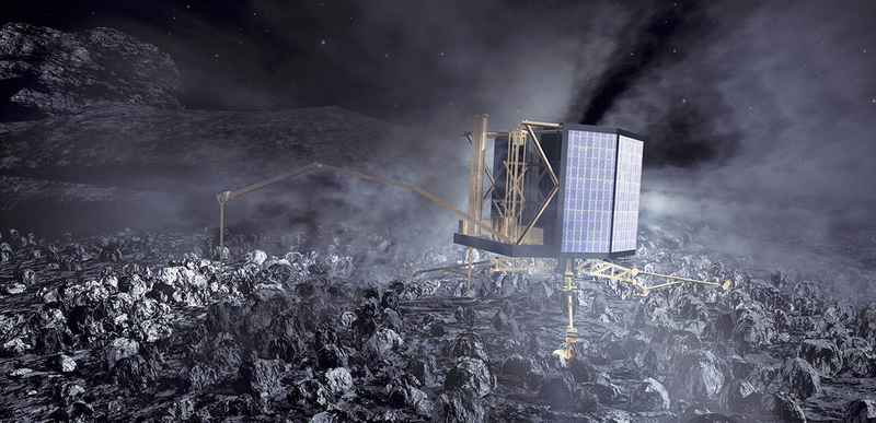 Illustration for article titled Los misterios que puede revelar Philae tras despertar sobre el cometa